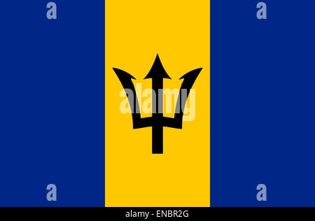 National flag of Barbados.
