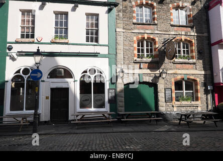 Restaurants in Bristol's King Street Stock Photo