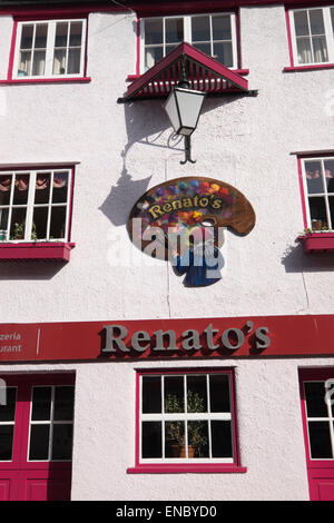 Restaurants in Bristol's King Street Stock Photo