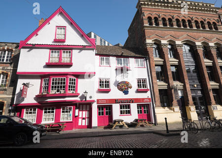 Restaurants in Bristol's King Street Stock Photo