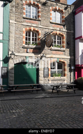 Restaurants in Bristol's King Street Stock Photo