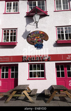 Restaurants in Bristol's King Street Stock Photo