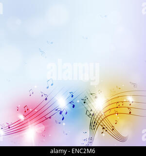 party music notes multicolor background for bla-bla events Stock Photo
