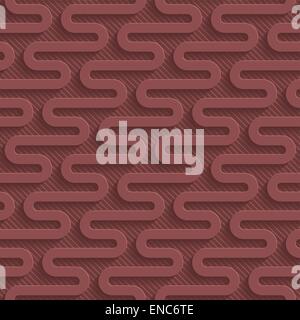 Marsala color perforated paper. Seamless (tileable) 3d background.  Editable vector EPS10. See similar patterns in my portfolio. Stock Vector