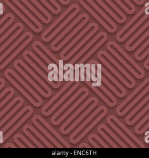 Marsala color perforated paper. Seamless (tileable) 3d background.  Editable vector EPS10. See similar patterns in my portfolio. Stock Vector