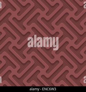 Marsala color perforated paper. Seamless (tileable) 3d background.  Editable vector EPS10. See similar patterns in my portfolio. Stock Vector