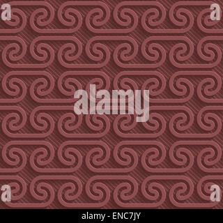 Marsala color perforated paper. Seamless (tileable) 3d background.  Editable vector EPS10. See similar patterns in my portfolio. Stock Vector