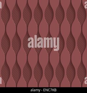 Marsala color perforated paper. Seamless (tileable) 3d background.  Editable vector EPS10. See similar patterns in my portfolio. Stock Vector