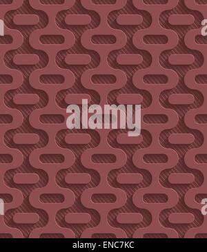 Marsala color perforated paper. Seamless (tileable) 3d background.  Editable vector EPS10. See similar patterns in my portfolio. Stock Vector