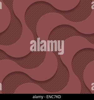 Marsala color perforated paper. Seamless (tileable) 3d background.  Editable vector EPS10. See similar patterns in my portfolio. Stock Vector