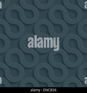 Dark perforated paper. Seamless (tileable) 3d background.  Editable vector EPS10. See similar patterns in my portfolio. Stock Vector