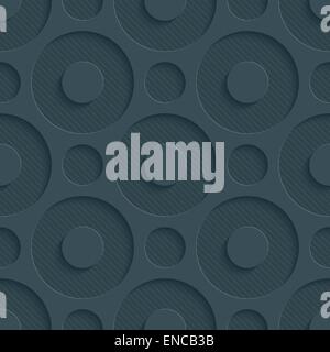 Dark perforated paper. Seamless (tileable) 3d background.  Editable vector EPS10. See similar patterns in my portfolio. Stock Vector