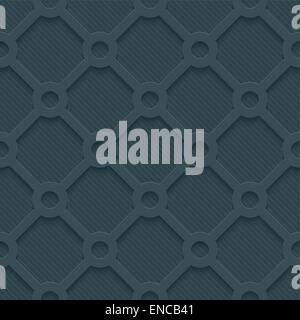 Dark perforated paper. Seamless (tileable) 3d background.  Editable vector EPS10. See similar patterns in my portfolio. Stock Vector