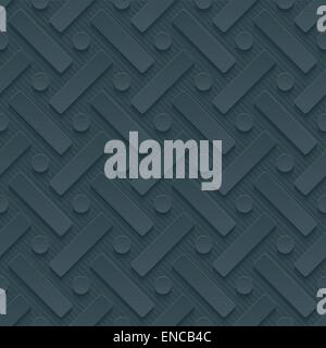 Dark perforated paper. Seamless (tileable) 3d background.  Editable vector EPS10. See similar patterns in my portfolio. Stock Vector