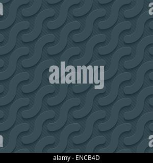 Dark perforated paper. Seamless (tileable) 3d background.  Editable vector EPS10. See similar patterns in my portfolio. Stock Vector