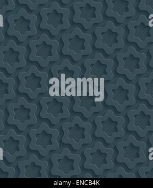 Dark perforated paper. Seamless (tileable) 3d background.  Editable vector EPS10. See similar patterns in my portfolio. Stock Vector