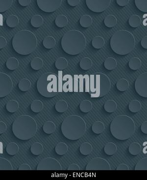 Dark perforated paper. Seamless (tileable) 3d background.  Editable vector EPS10. See similar patterns in my portfolio. Stock Vector