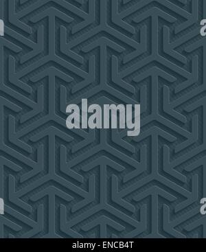 Dark perforated paper. Seamless (tileable) 3d background.  Editable vector EPS10. See similar patterns in my portfolio. Stock Vector