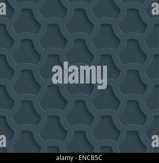 Dark perforated paper. Seamless (tileable) 3d background.  Editable vector EPS10. See similar patterns in my portfolio. Stock Vector