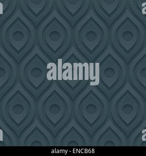 Dark perforated paper. Seamless (tileable) 3d background.  Editable vector EPS10. See similar patterns in my portfolio. Stock Vector