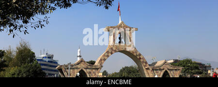 The Shahid Gate or Martyrs gate, Thamel District, Old Town, Kathmandu City, Nepal, Asia. Stock Photo