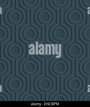 Dark perforated paper. Seamless (tileable) 3d background.  Editable vector EPS10. See similar patterns in my portfolio. Stock Vector