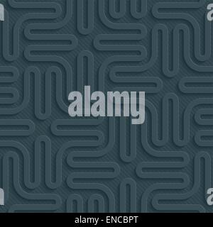 Dark perforated paper. Seamless (tileable) 3d background.  Editable vector EPS10. See similar patterns in my portfolio. Stock Vector