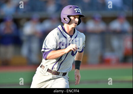 Morgantown, West Virginia, USA. 1st May, 2015. TCU infielder Keaton Jones (26) in a game played at Monongalia County Ballpark in Morgantown, WV. © Ken Inness/ZUMA Wire/Alamy Live News Stock Photo