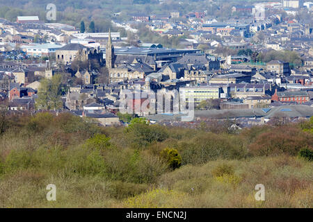 View over Accrington in Lancashire Stock Photo