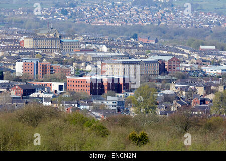 View over Accrington in Lancashire Stock Photo