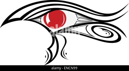 Egyptian Eye Ra Stock Vector
