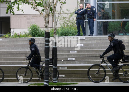 Seattle, Washington, USA. 1st May, 2015. 14th Annual May Day March for Worker and Immigrant Rights, Seattle, Washington, May 1, 2015 Credit:  Marilyn Dunstan/Alamy Live News Stock Photo