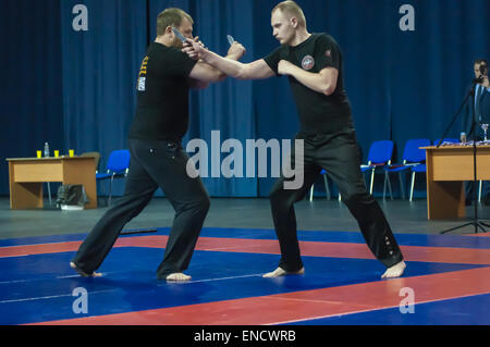 Orenburg, Russia. 2nd May, 2015. Knife fight on superiority of the Orenburg region on oriental combat martial art Credit:  Vladimir Galkin/Ģ����ý Live News Stock Photo