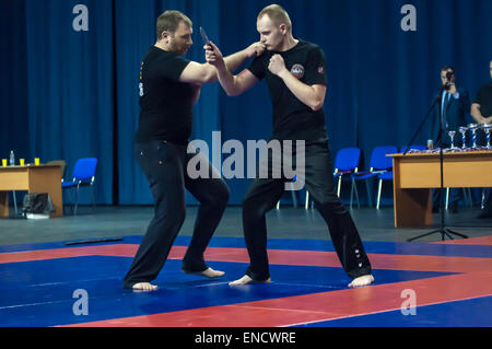 Orenburg, Russia. 2nd May, 2015. Knife fight on superiority of the Orenburg region on oriental combat martial art Credit:  Vladimir Galkin/Ģ����ý Live News Stock Photo