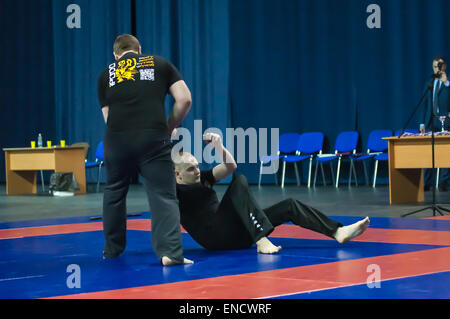 Orenburg, Russia. 2nd May, 2015. Knife fight on superiority of the Orenburg region on oriental combat martial art Credit:  Vladimir Galkin/Ģ����ý Live News Stock Photo