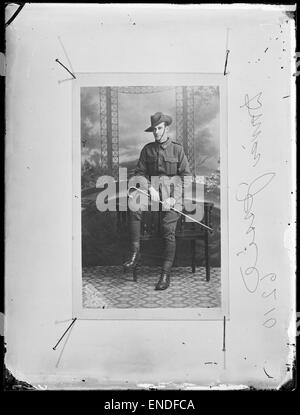 World war era soldier wearing Brodie helmet Stock Photo - Alamy