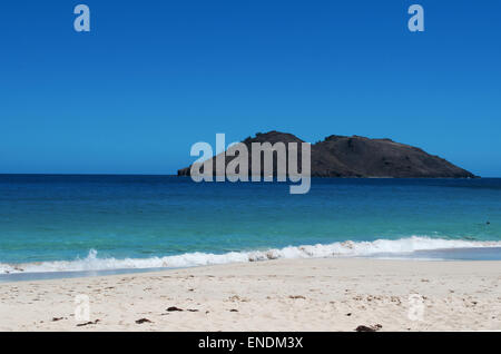 St Barth, St. Barths, Saint-Barthélemy, French West Indies, French Antilles: the Caribbean Sea on the sandy beach of Flamands Stock Photo