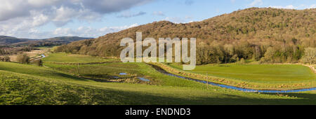 Rusland Valley panorama Stock Photo