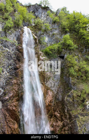 Waterfall at Nevidio canyon in Montenegro Stock Photo