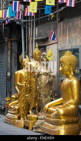 Buddha statues for sale in the street, Bangkok, Thailand, Asia Stock Photo