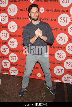 Opening night of Lips Together, Teeth Apart at the Second Stage Theatre - Arrivals.  Featuring: Justin Bartha Where: New York, New York, United States When: 29 Oct 2014 Stock Photo