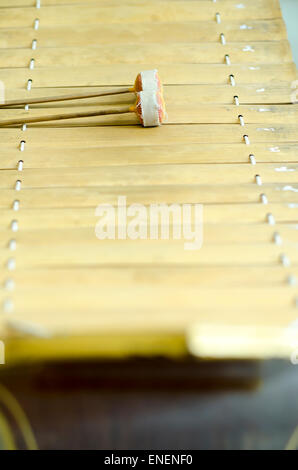 thai alto xylophone asia music instrument Stock Photo