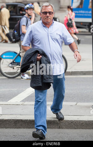 Ted Terry, 59, father of footballer John Terry, arrives at court in London accused of racially aggravated assault. Stock Photo