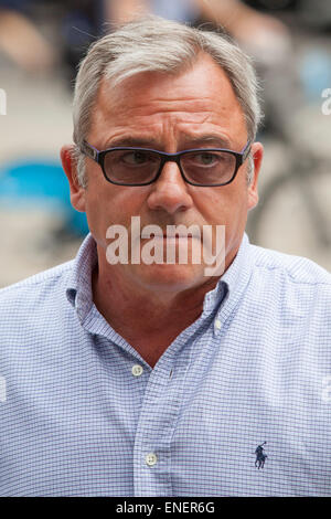 Ted Terry, 59, father of footballer John Terry, arrives at court in London accused of racially aggravated assault. Stock Photo