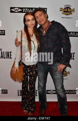 The Lookalike premiere at Hard Rock Live! in the Seminole Hard Rock Hotel & Casino  Featuring: Lyda Loudon,Steven Bauer Where: Hollywood, Florida, United States When: 29 Oct 2014 Stock Photo