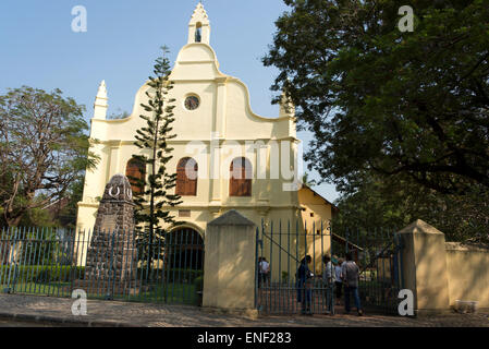 Saint Francis, a Portuguese built Church in Fort Kochi (Fort Cochin), Kochi, was originally built in 1503. It is one of the oldest European churches Stock Photo