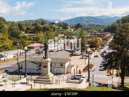 Sylva, Jackson County, North Carolina, United States of America.  Town centre. Stock Photo