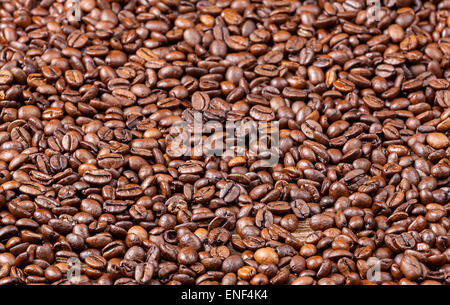 Natural background made of coffee beans. Stock Photo