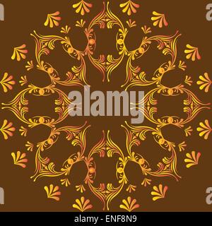Circular pattern in mandala style Stock Vector