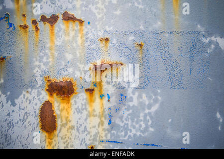 rusty cracked metal background Stock Photo